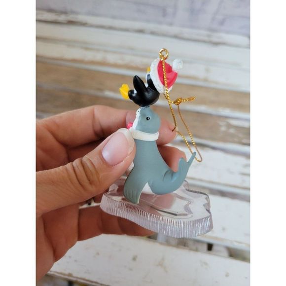 1991 national rennoc seal penguin ornament Xmas as is - Picture 2 of 7